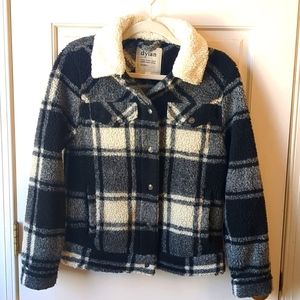Dylan Plaid Snap Up Jacket